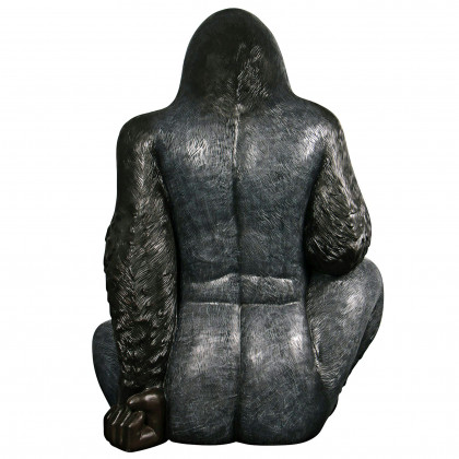 Toscano - Grande Scale Male Silverback Gorilla Photo Op Statue