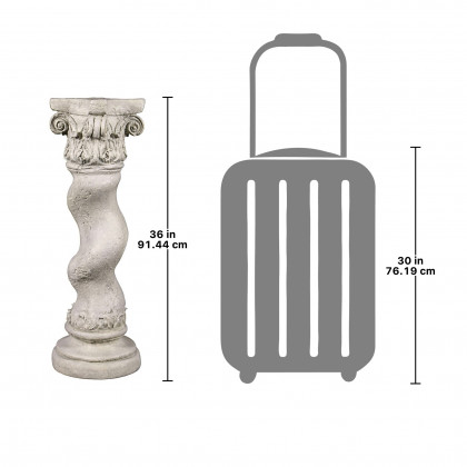 Toscano Capitoline Barley Corkscrew Large Statuary Pedestal