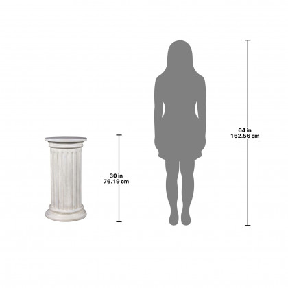 Toscano - Roman Doric Column Classical Fluted Grande Statuary Pedestal