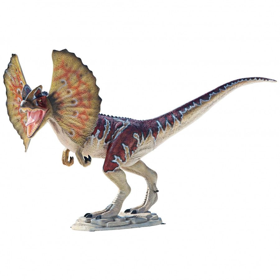 Toscano - Jurassic-Sized Dilophosaurus Dinosaur Statue
