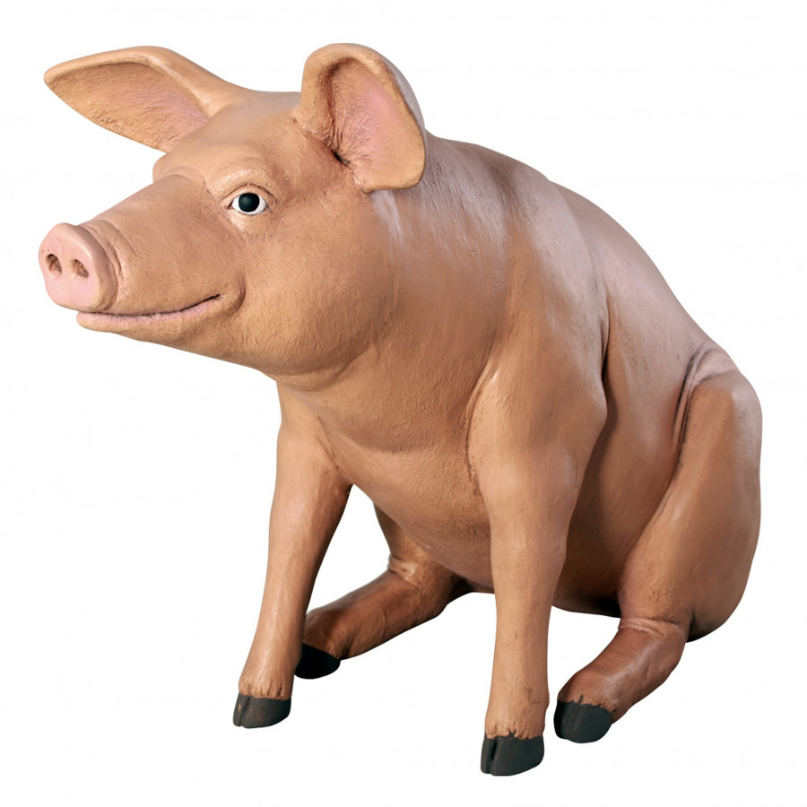 Toscano - Sitting In Hog Heaven Pig Statue