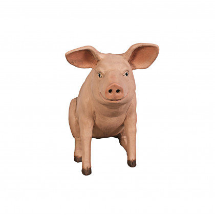Toscano Sitting In Hog Heaven Pig Statue - Giant