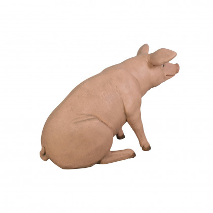 Toscano Sitting In Hog Heaven Pig Statue - Giant