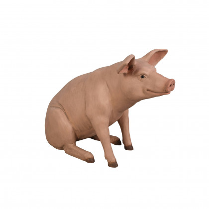 Toscano Sitting In Hog Heaven Pig Statue - Giant