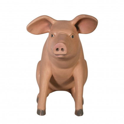 Toscano Sitting In Hog Heaven Pig Statue - Large