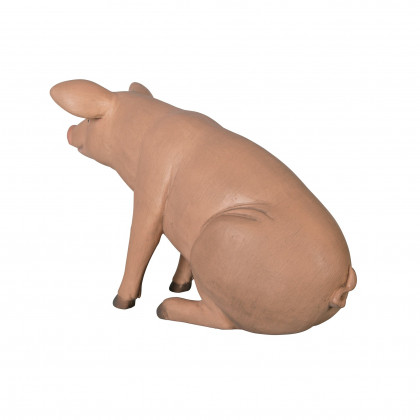 Toscano Sitting In Hog Heaven Pig Statue - Large