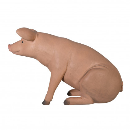 Toscano Sitting In Hog Heaven Pig Statue - Large