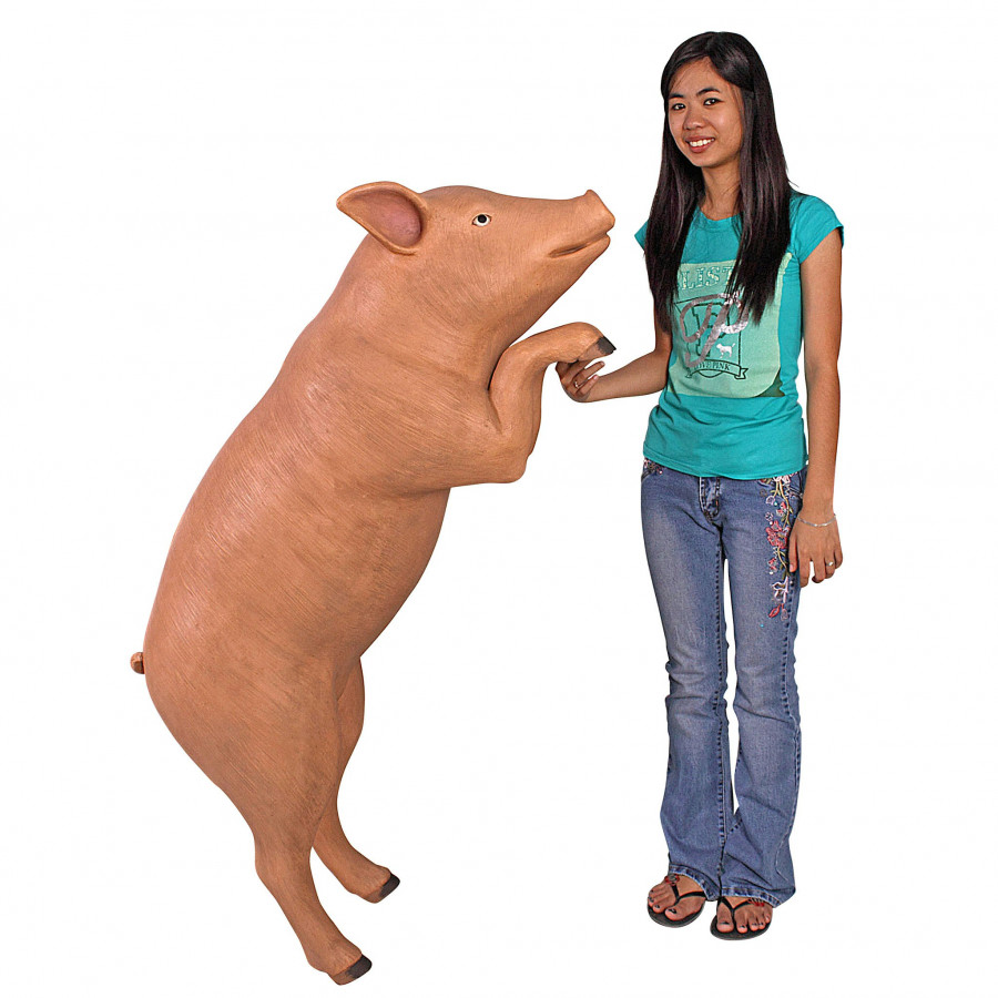 Toscano - Hop Over HogGiant Pig Statue