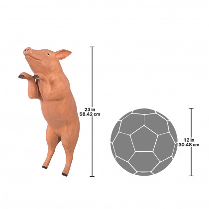 Toscano - Hop Over HogGiant Pig Statue