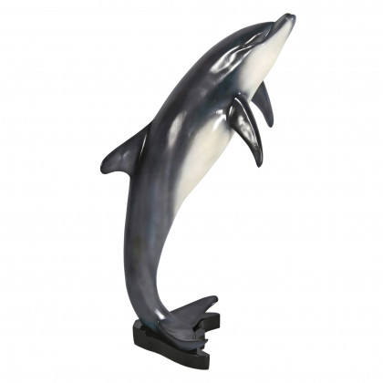 Toscano Leaping Sea Dolphin Statue - Medium