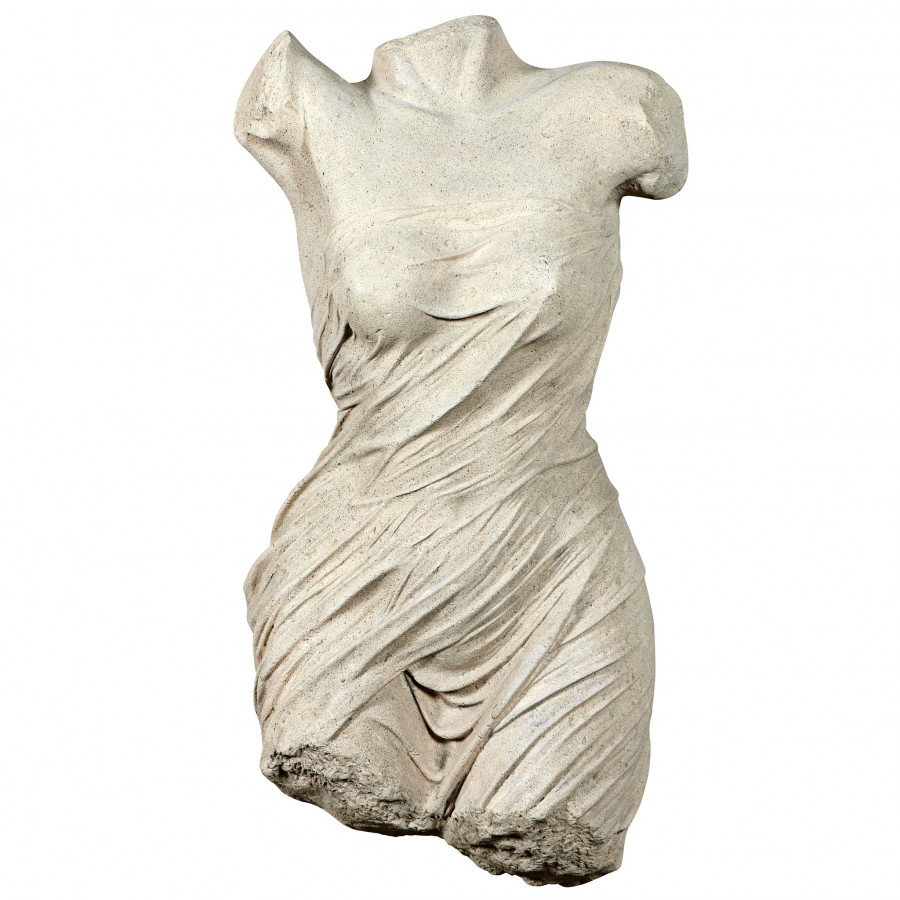 Toscano - Torso of a Draped Goddess Wall Sculpture