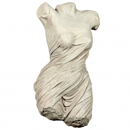 Toscano - Torso of a Draped Goddess Wall Sculpture