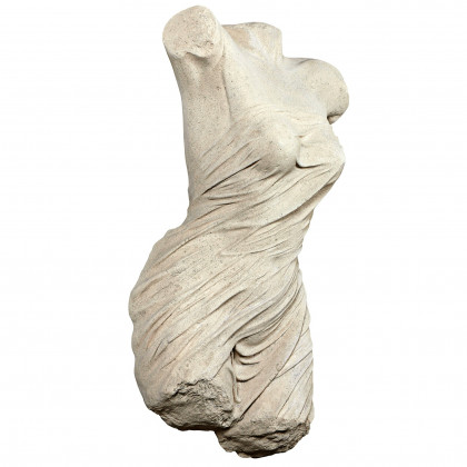 Toscano - Torso of a Draped Goddess Wall Sculpture