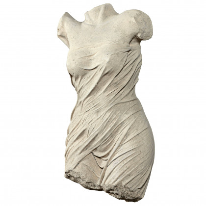 Toscano - Torso of a Draped Goddess Wall Sculpture