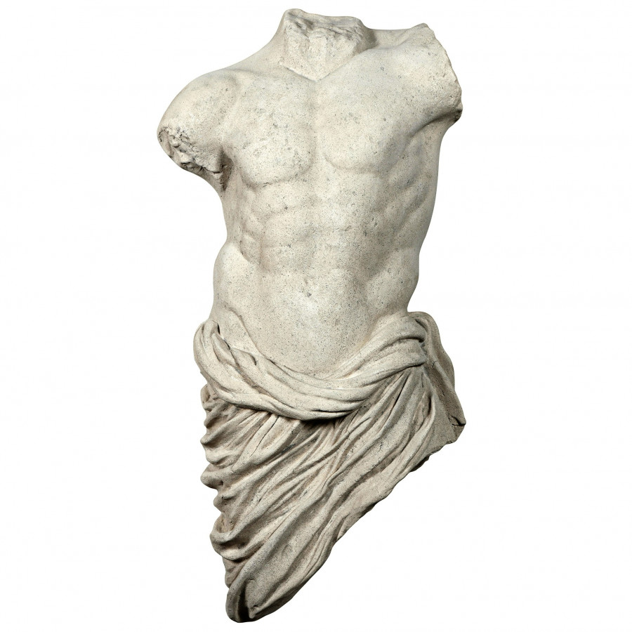 Toscano - Torso of a Draped Athlete Male Wall Sculpture