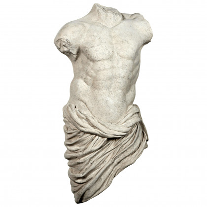 Toscano - Torso of a Draped Athlete Male Wall Sculpture