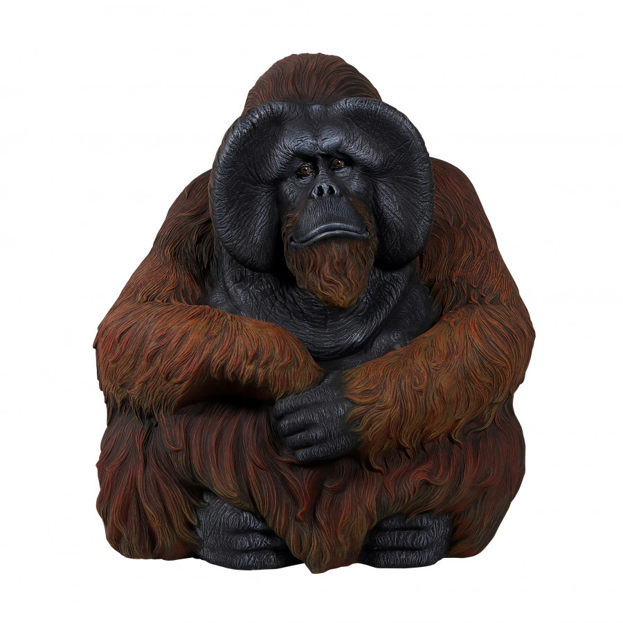 Toscano - Male Bornean Orangutan Great Ape Statue