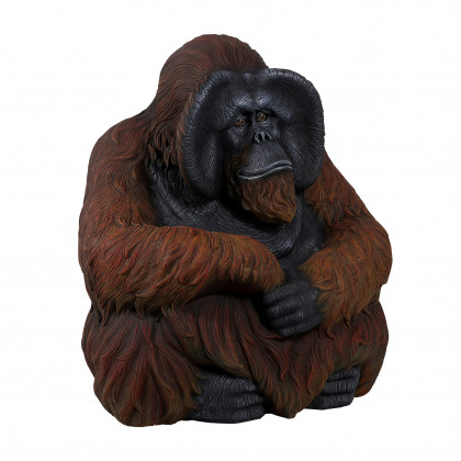 Toscano - Male Bornean Orangutan Great Ape Statue