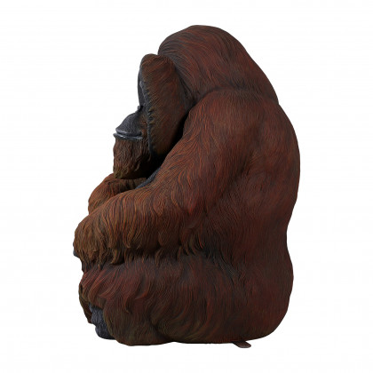 Toscano - Male Bornean Orangutan Great Ape Statue