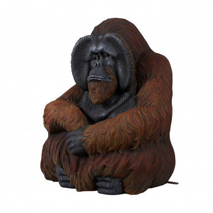 Toscano - Male Bornean Orangutan Great Ape Statue