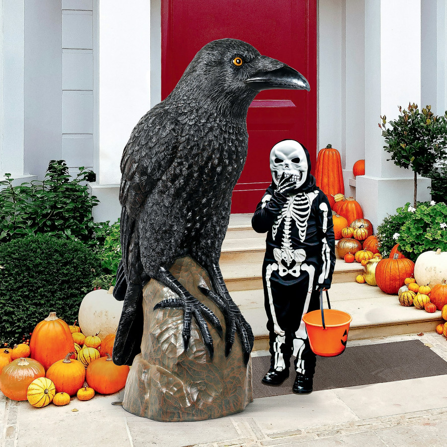 Toscano - Poe Giant Gothic Raven Statue