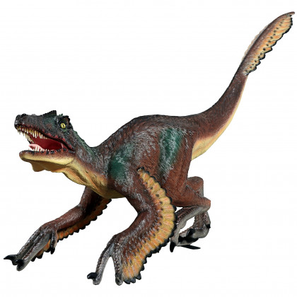 Toscano - Feathered Velociraptor Jurassic-Sized Dinosaur Statue