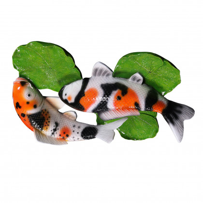 Toscano - Yin Yang Perfect Balance Asian Koi Fish Wall Sculpture