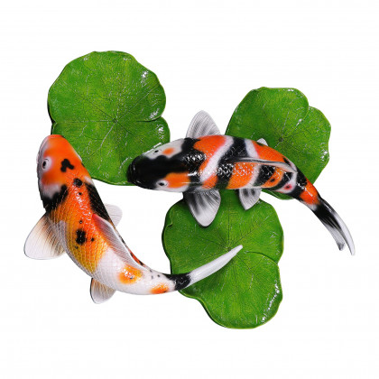 Toscano - Yin Yang Perfect Balance Asian Koi Fish Wall Sculpture