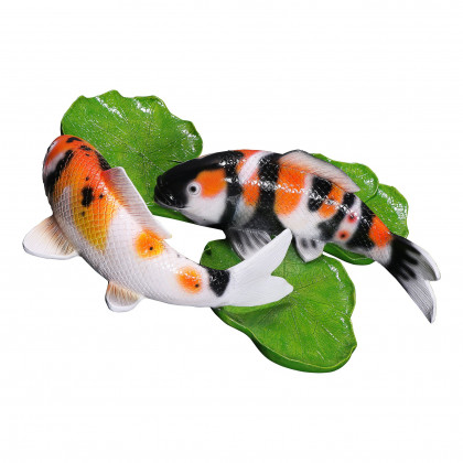 Toscano - Yin Yang Perfect Balance Asian Koi Fish Wall Sculpture