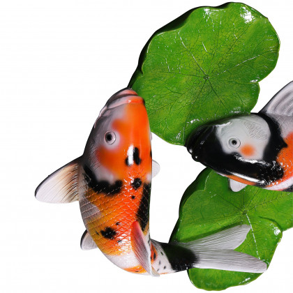Toscano - Yin Yang Perfect Balance Asian Koi Fish Wall Sculpture
