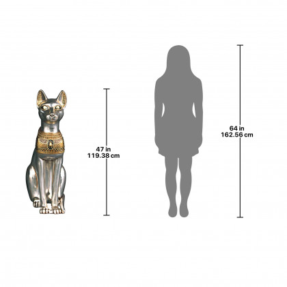 Toscano Egyptian Cat Goddess Bastet Statue - Grande
