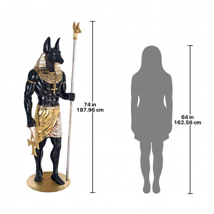 Toscano - The Egyptian Grand Ruler Collection Life-Size Anubis Statue