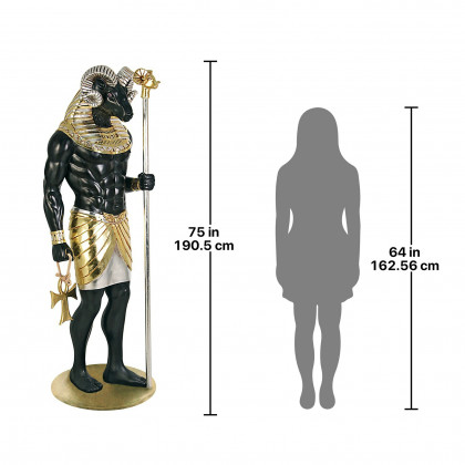 Toscano - The Egyptian Grand Ruler Collection Life-Size Khnum Statue