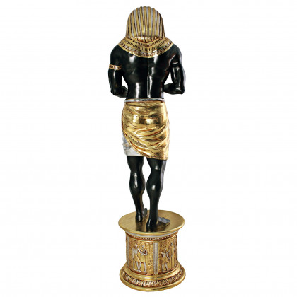 Toscano - The Egyptian Grand Ruler Collection Life-Size Thoth Statue atop a Temple Column Mount