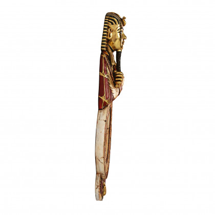 Toscano - Pharaoh Tut Medinet Habu Sculptural Egyptian Wall Clock