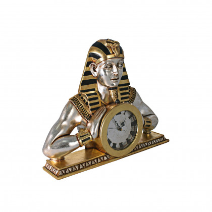Toscano - Pharaoh Akhenaten Temple of Heliopolis Egyptian Mantel Clock Statue