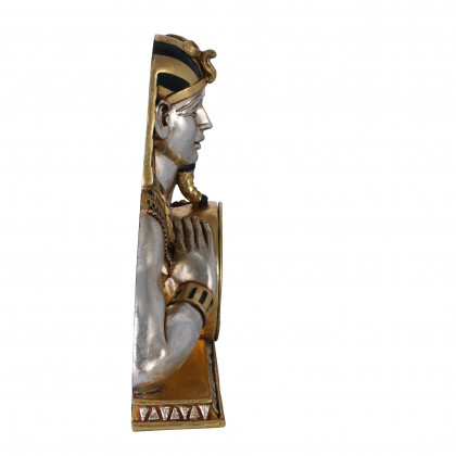 Toscano - Pharaoh Akhenaten Temple of Heliopolis Egyptian Mantel Clock Statue
