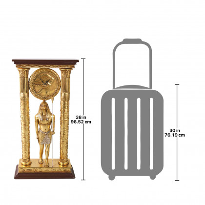 Toscano - Temple of Amun Royal Egyptian Clock Statue