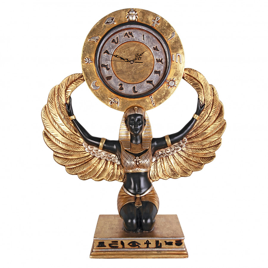 Toscano - Goddess Isis Grand-Scale Egyptian Clock Statue