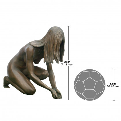 Toscano Lady of the Lake Life-Size Statue - Bronze