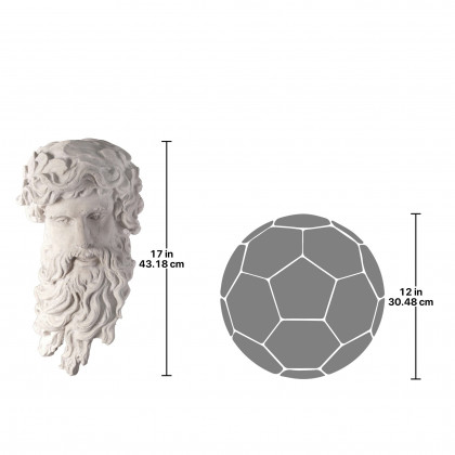 Toscano - Greek God of the Sea Poseidon Wall Sculpture
