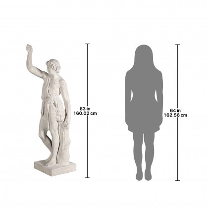 Toscano - Hercules with Nemean Lion Pelt Garden Statue