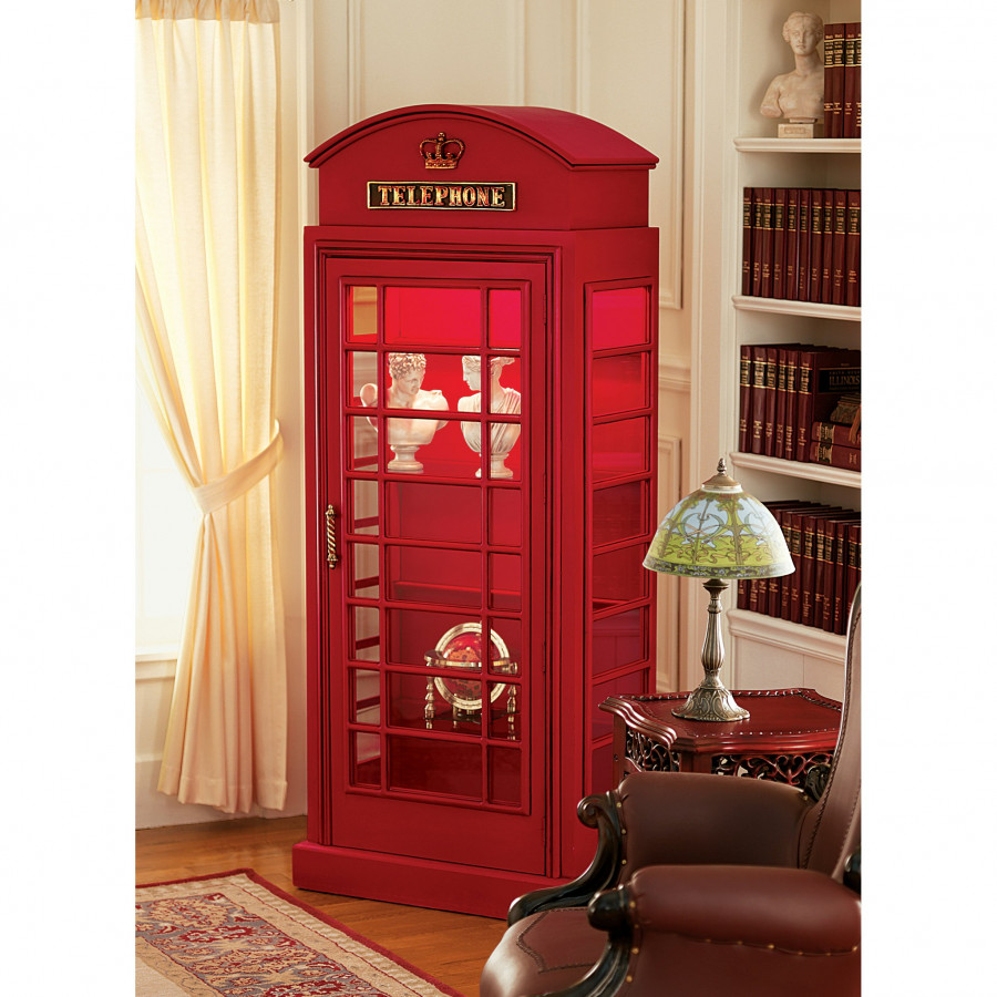 Toscano - British Telephone Booth Display Cabinet