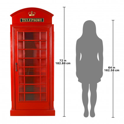 Toscano - British Telephone Booth Display Cabinet