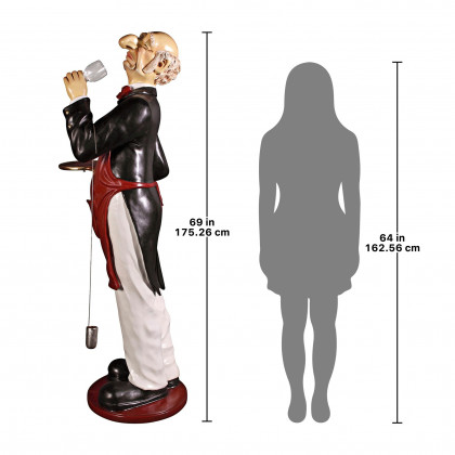 Toscano - Sir Sommelier Grand-Scale Wine Connoisseur Statue