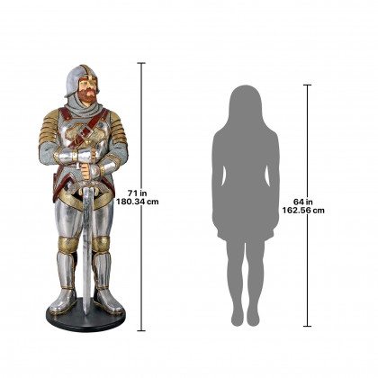 Toscano - Medieval Knight of the Round Table  Life-Size Statue