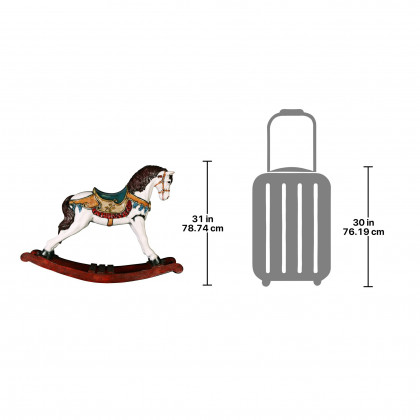 Toscano - Victorian Carousel Pony Rocking Horse Statue