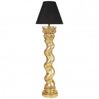 Toscano Bernini Barley Twist Column Floor Lamp - Gold