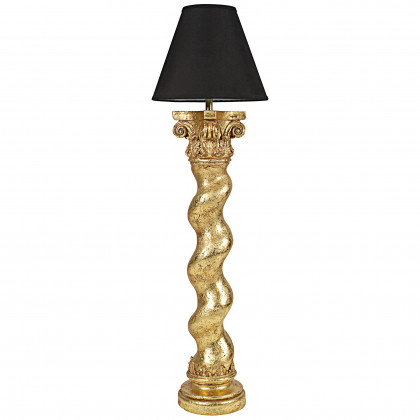 Toscano Bernini Barley Twist Column Floor Lamp - Gold