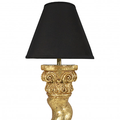 Toscano Bernini Barley Twist Column Floor Lamp - Gold